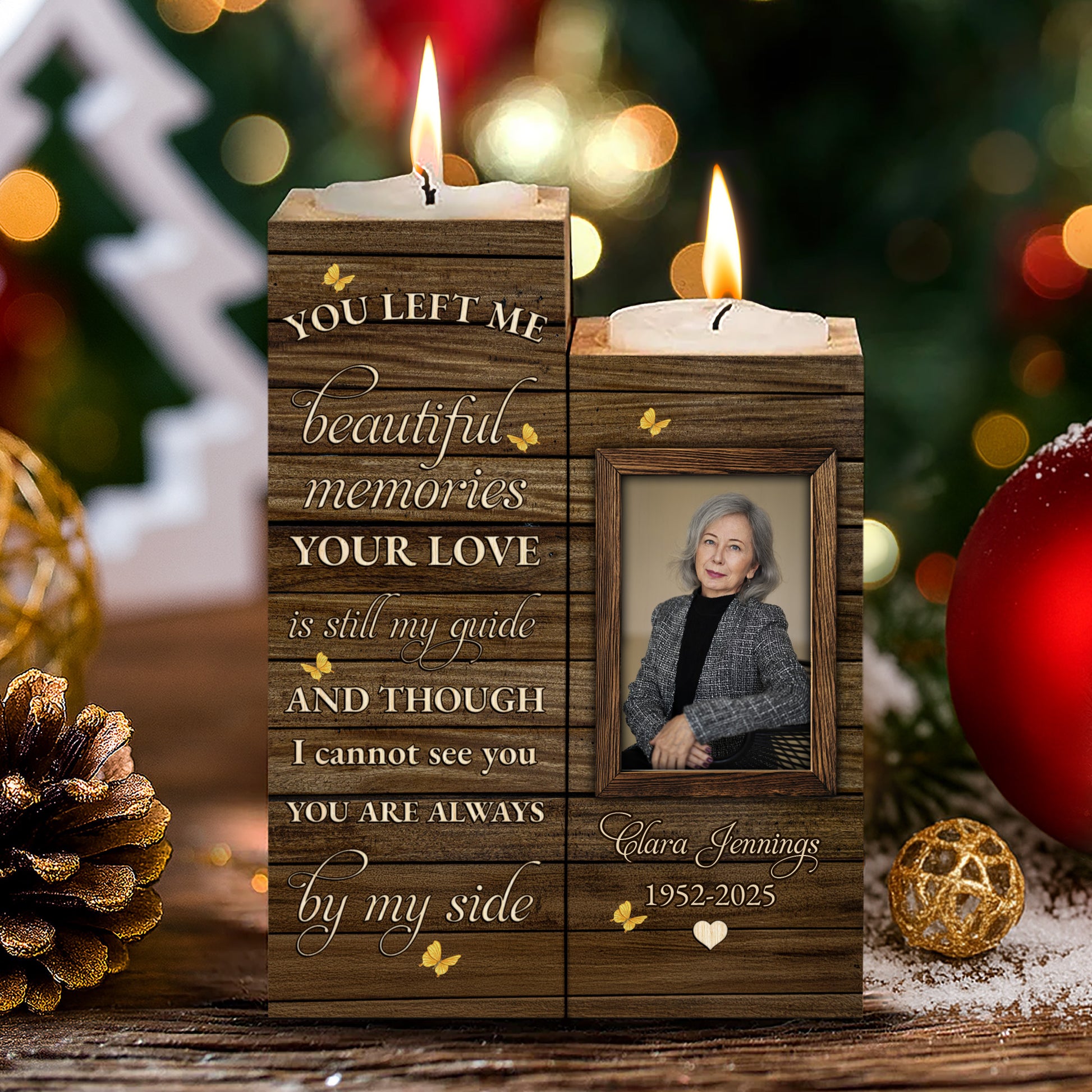 Beautiful Memories Guide By My Side Memorial Candle Holder