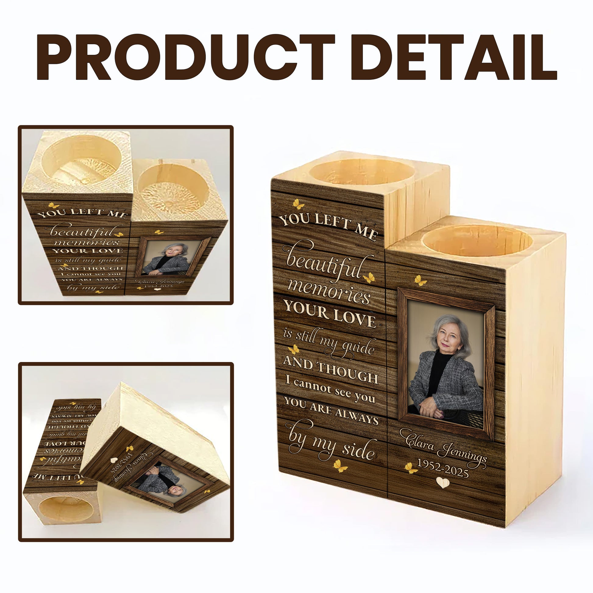 Beautiful Memories Guide By My Side Memorial Candle Holder