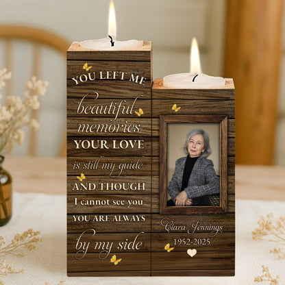 Beautiful Memories Guide By My Side Memorial Candle Holder