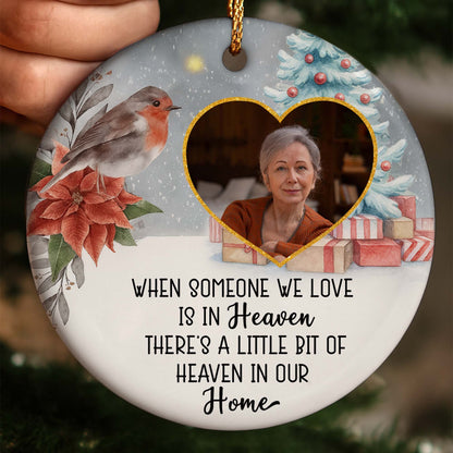 When Someone We Love Is In Heaven, Bird, Poinsettia, Christmas Tree