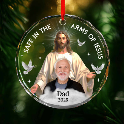 Safe In The Arms Of Jesus With Dove Design