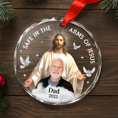 Safe In The Arms Of Jesus With Dove Design