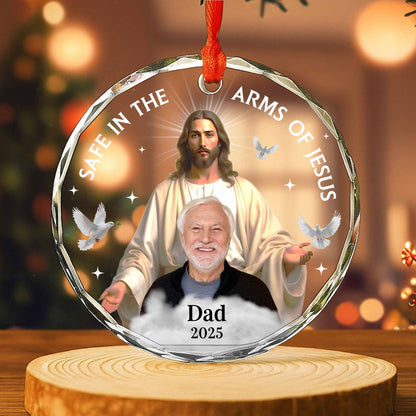 Safe In The Arms Of Jesus With Dove Design
