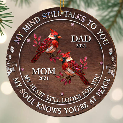 My Mind Still Talks To You With Cardinals And Flowers