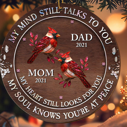 My Mind Still Talks To You With Cardinals And Flowers