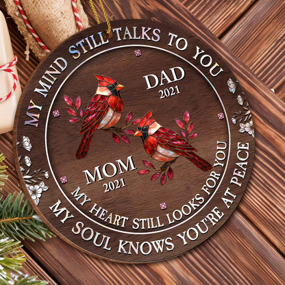 My Mind Still Talks To You With Cardinals And Flowers