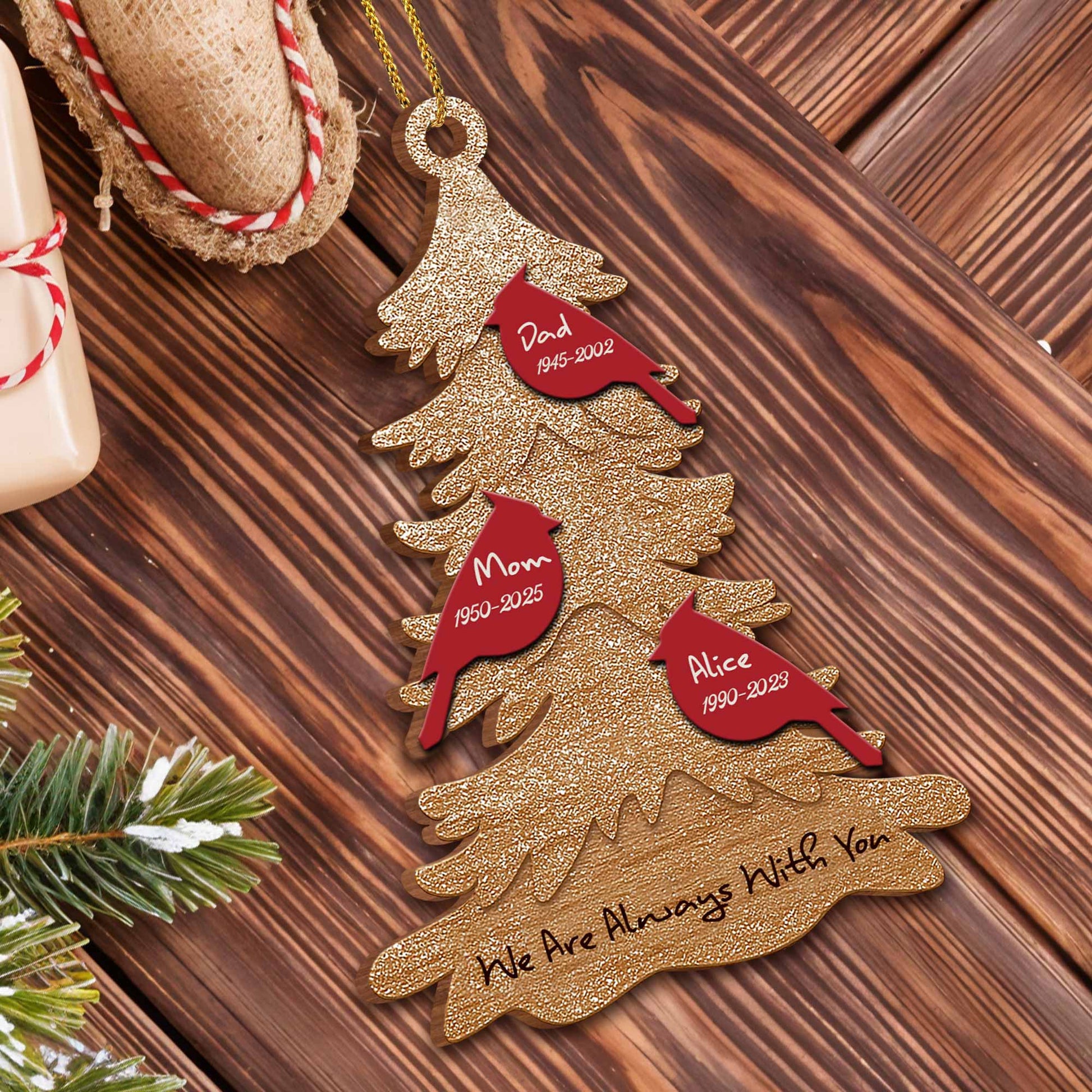 We Are Always With You Christmas Tree Ornament