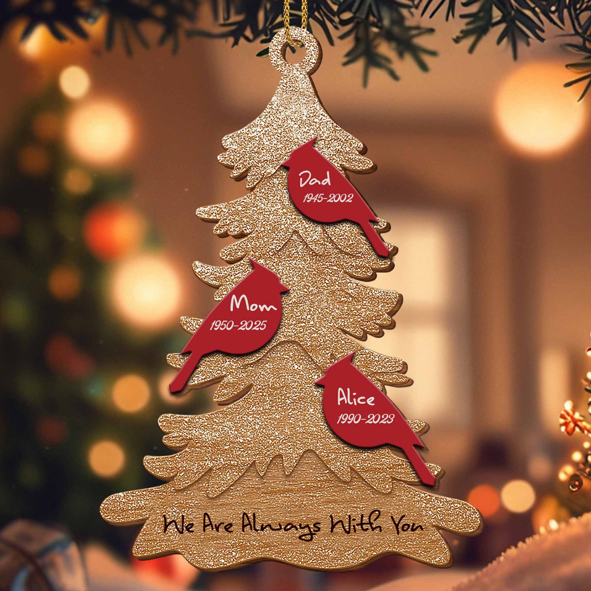 We Are Always With You Christmas Tree Ornament