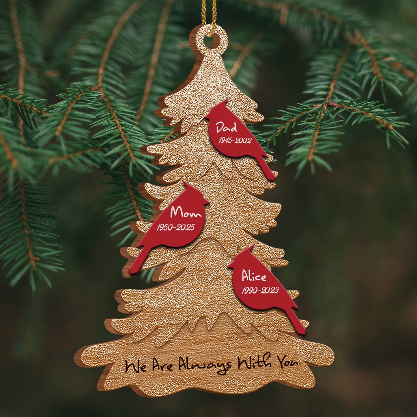 We Are Always With You Christmas Tree Ornament