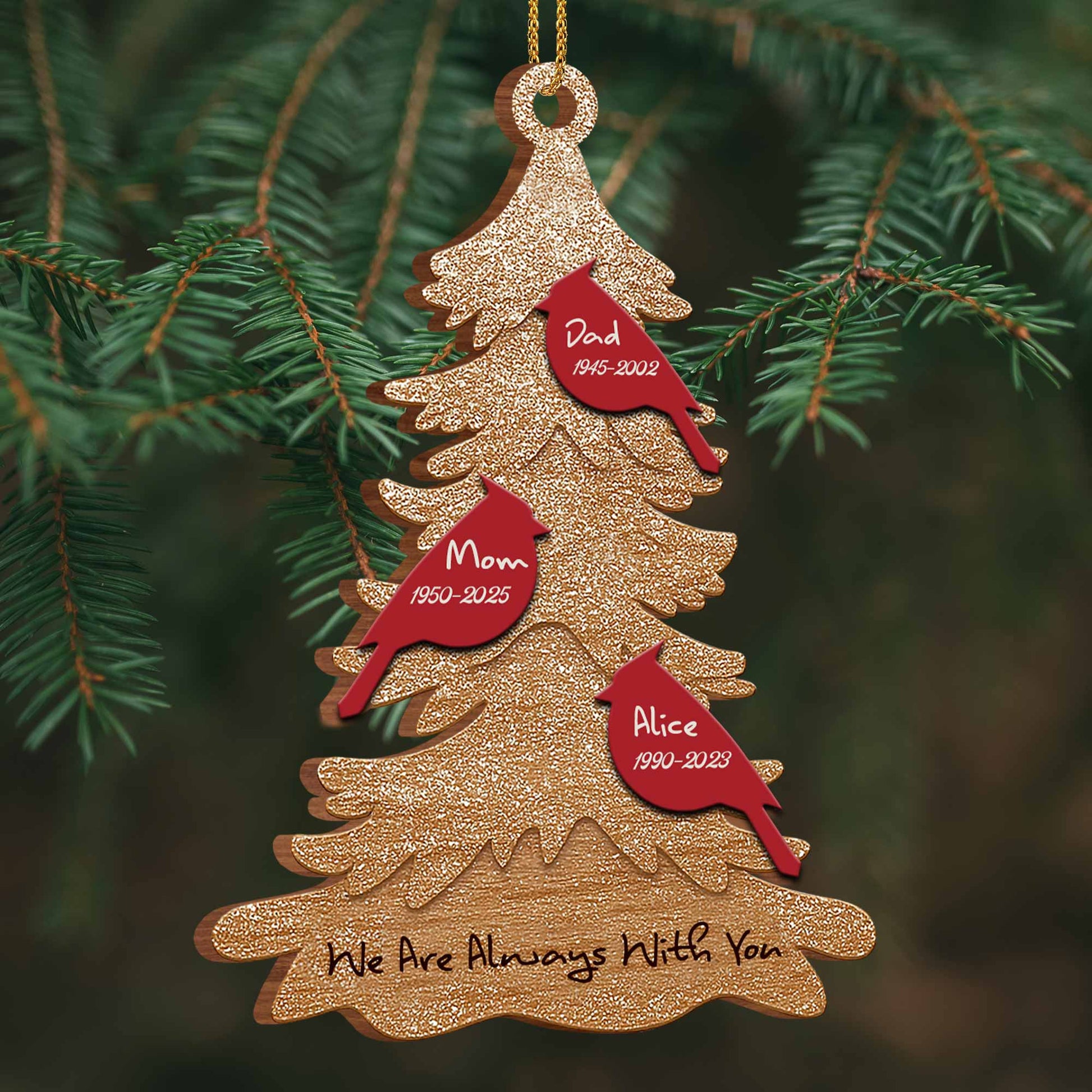 We Are Always With You Christmas Tree Ornament