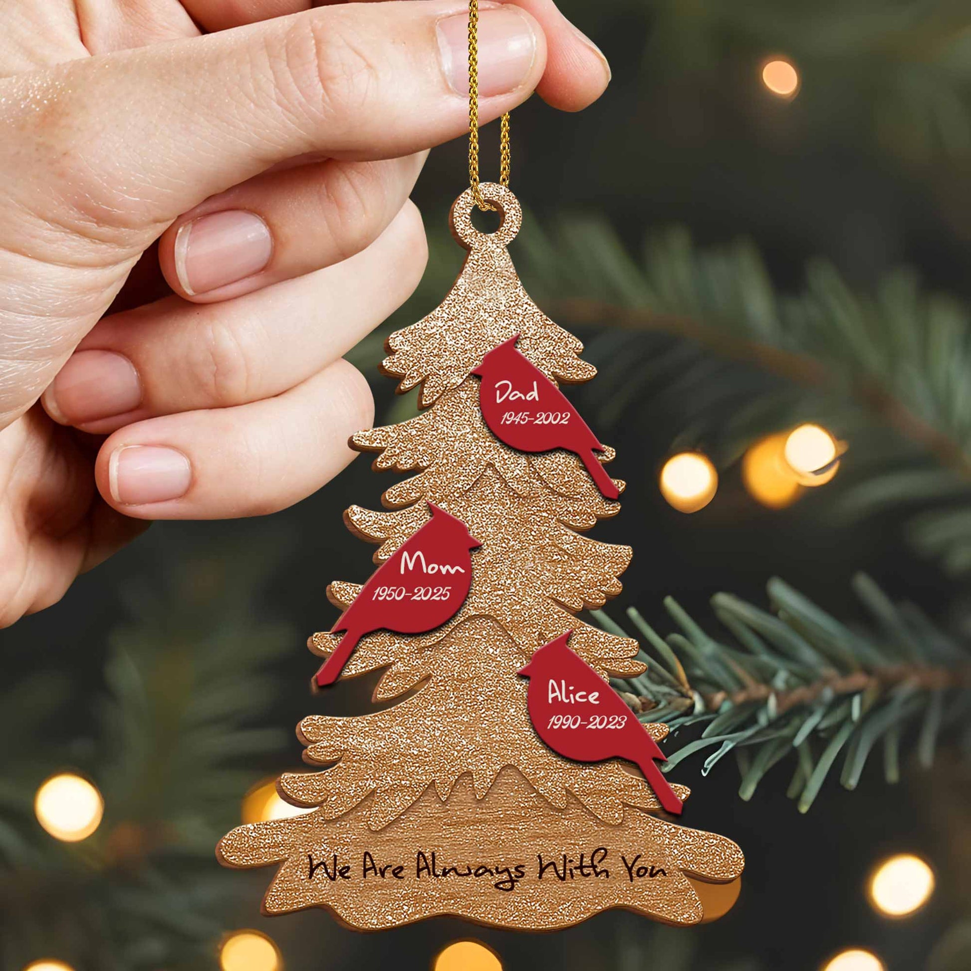 We Are Always With You Christmas Tree Ornament