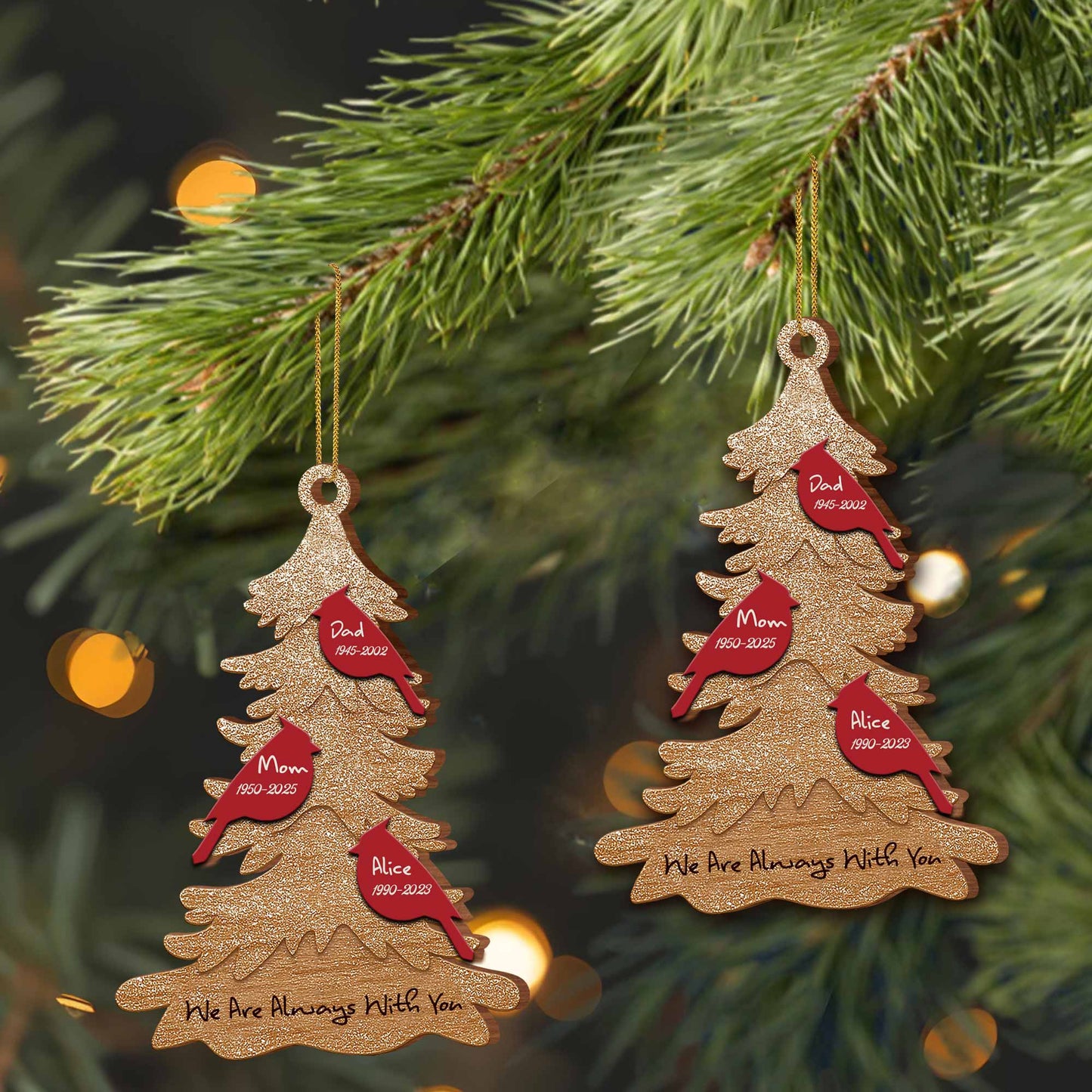 We Are Always With You Christmas Tree Ornament