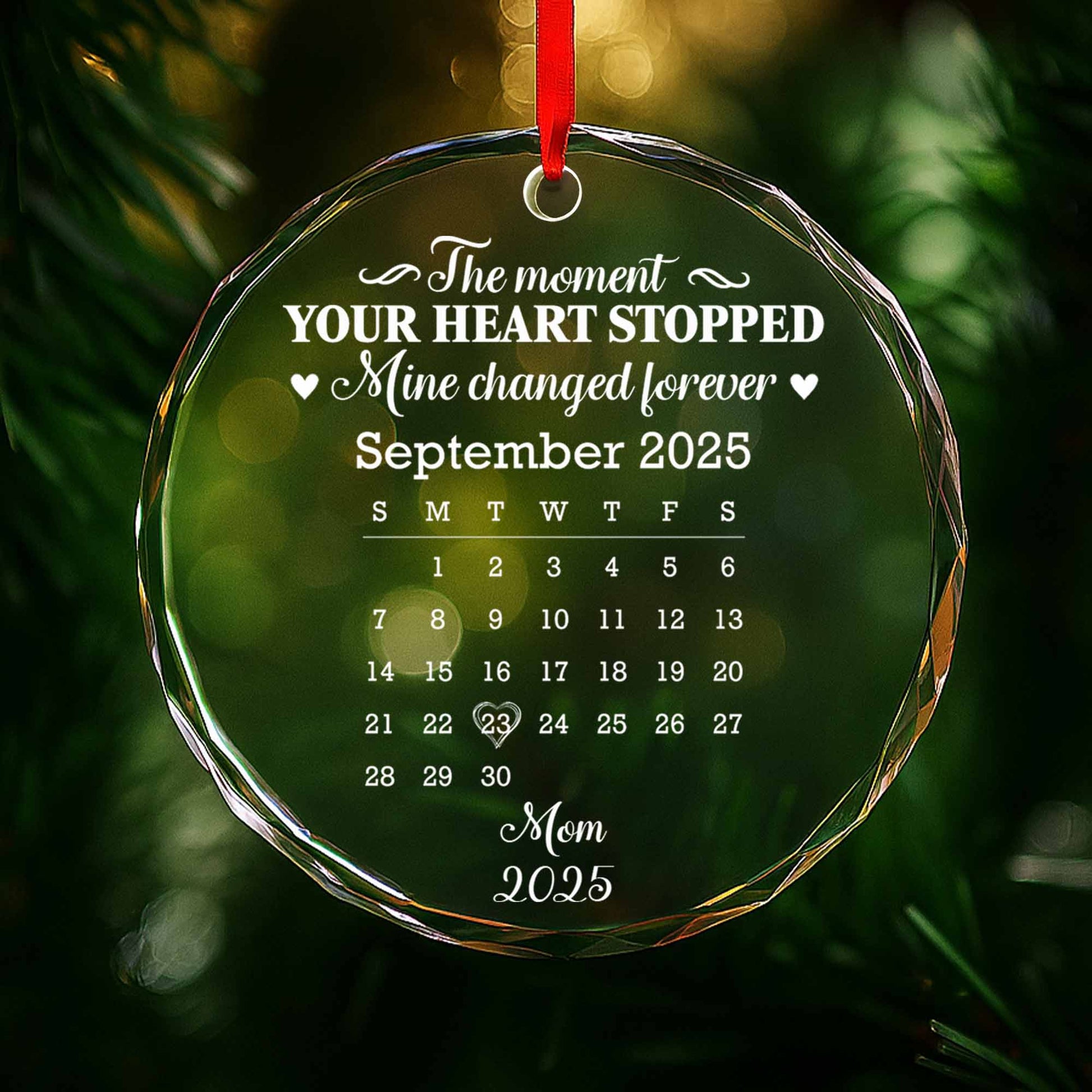 The Moment Your Heart Stopped, Mine Changed Forever, Calendar Heart