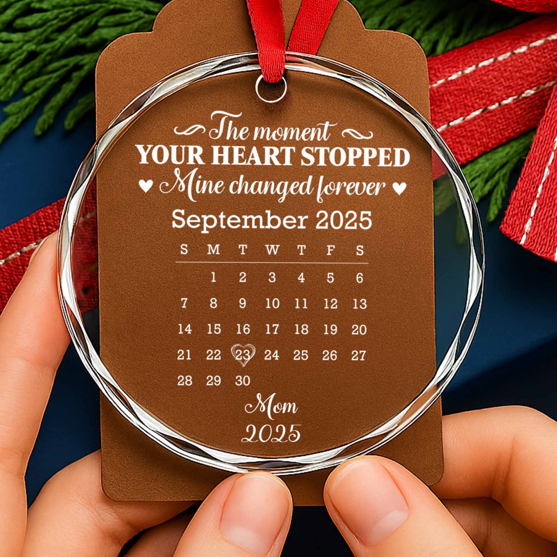 The Moment Your Heart Stopped, Mine Changed Forever, Calendar Heart