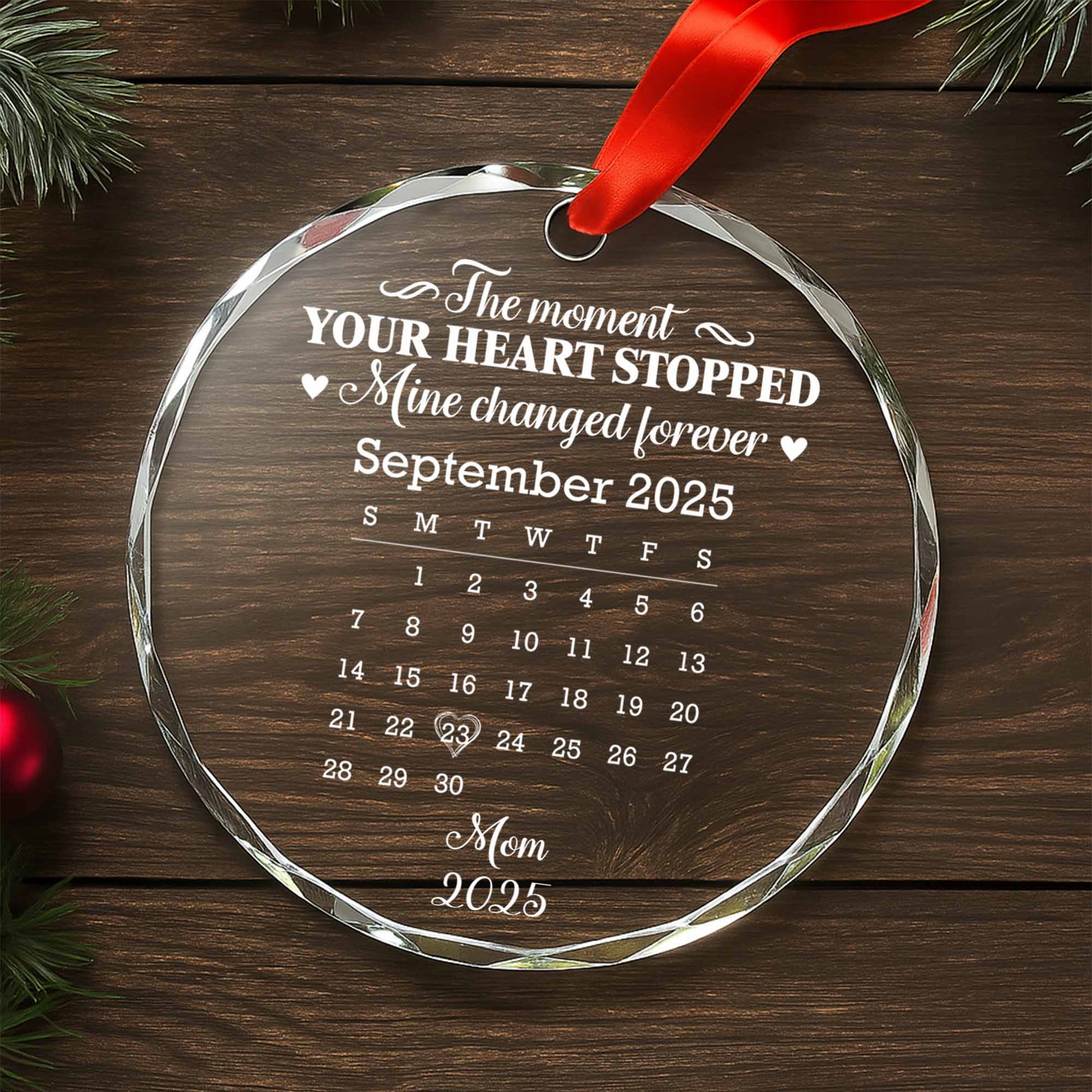 The Moment Your Heart Stopped, Mine Changed Forever, Calendar Heart