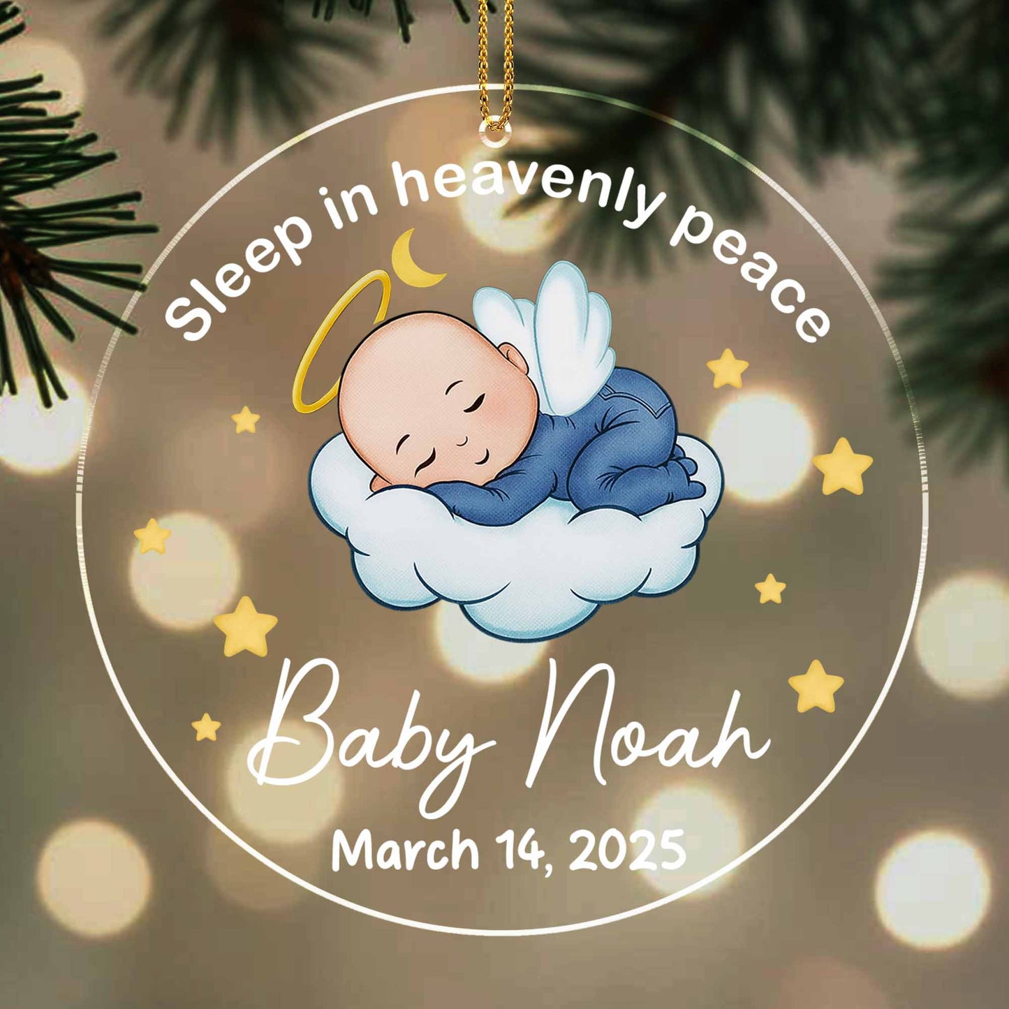 Sleep In Heavenly Peace With Baby And Stars