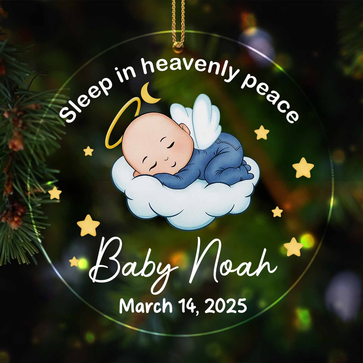 Sleep In Heavenly Peace With Baby And Stars