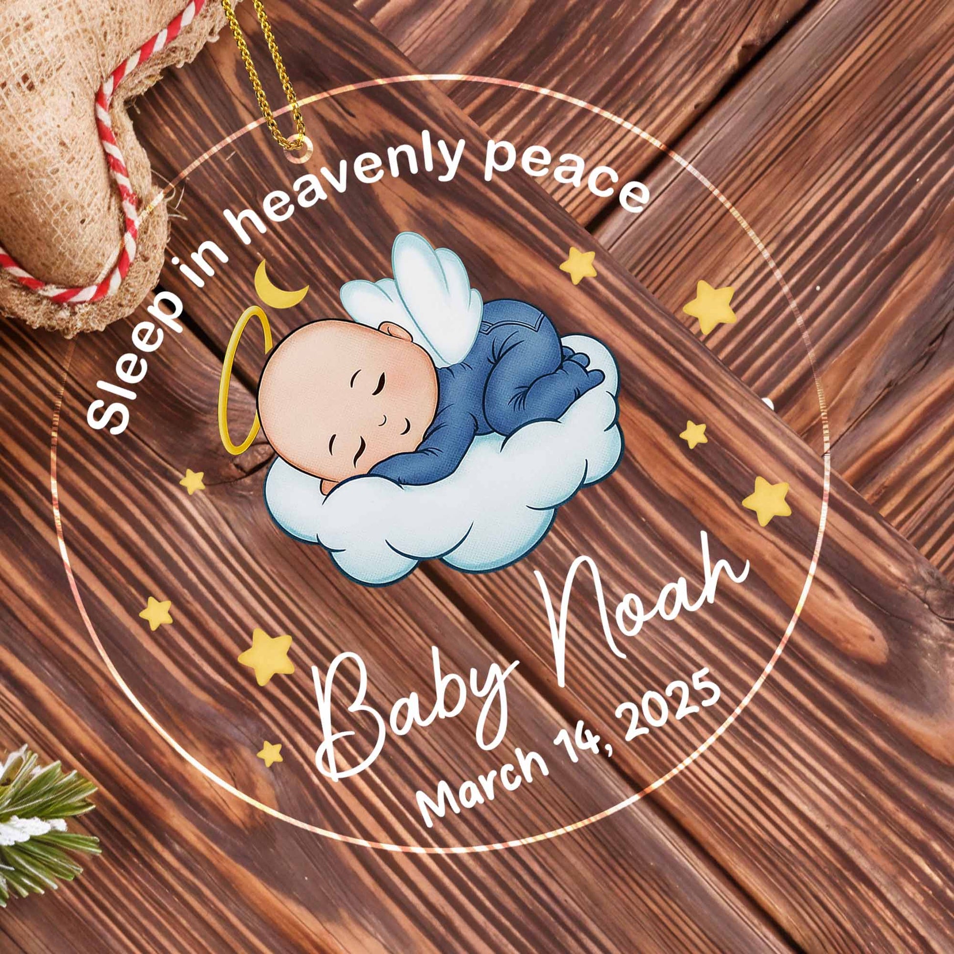 Sleep In Heavenly Peace With Baby And Stars
