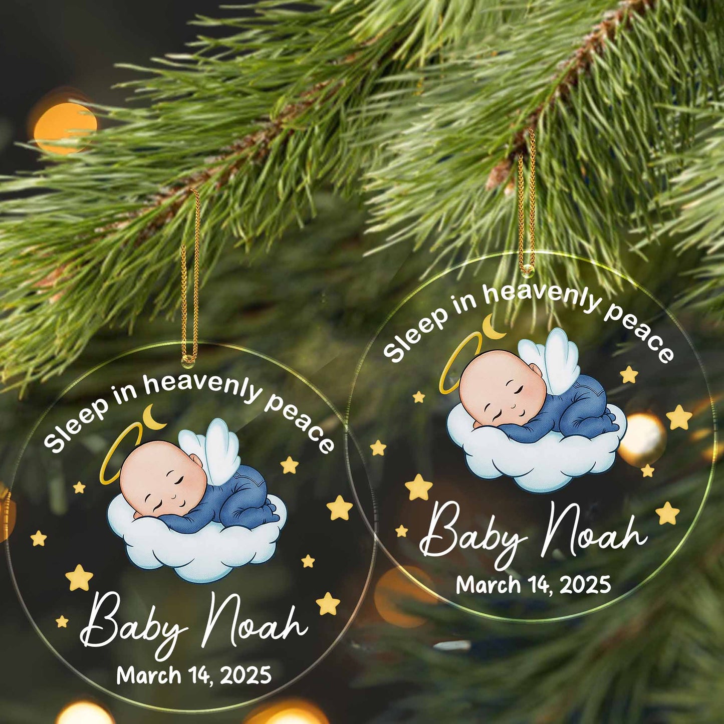 Sleep In Heavenly Peace With Baby And Stars