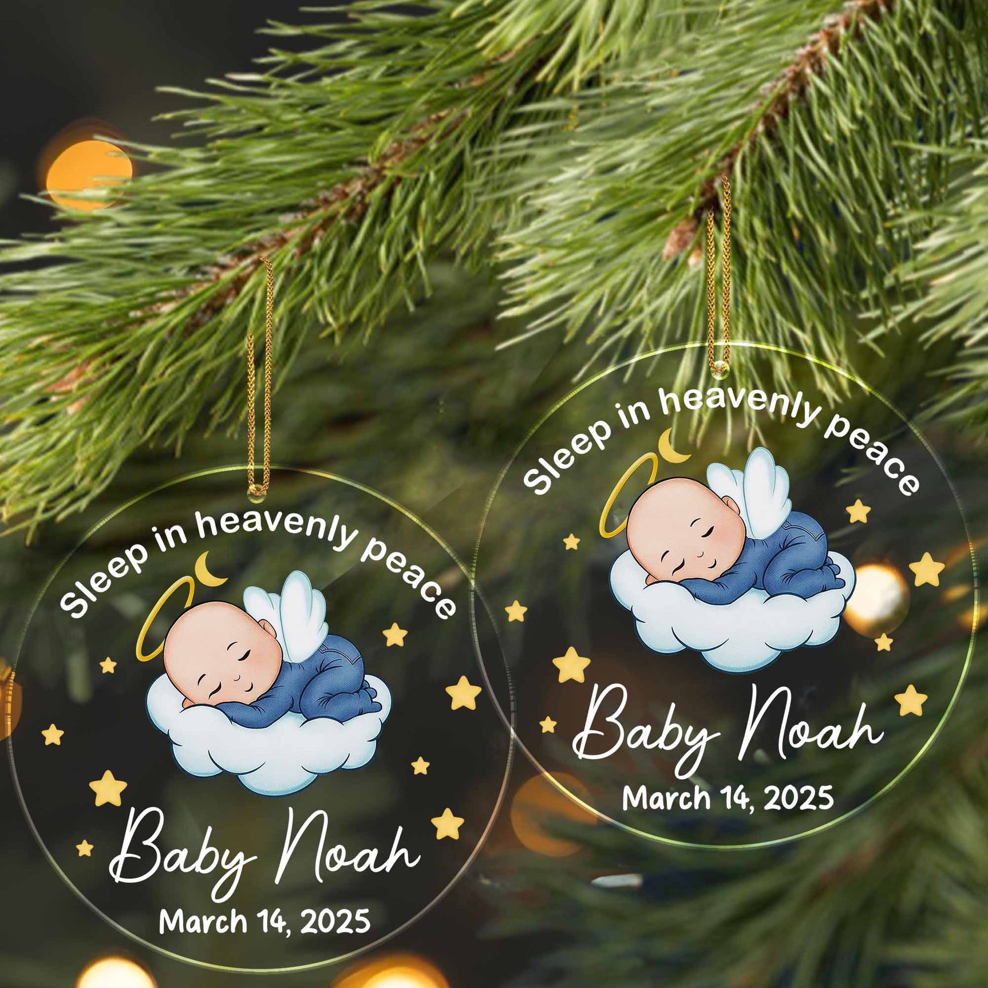 Sleep In Heavenly Peace With Baby And Stars