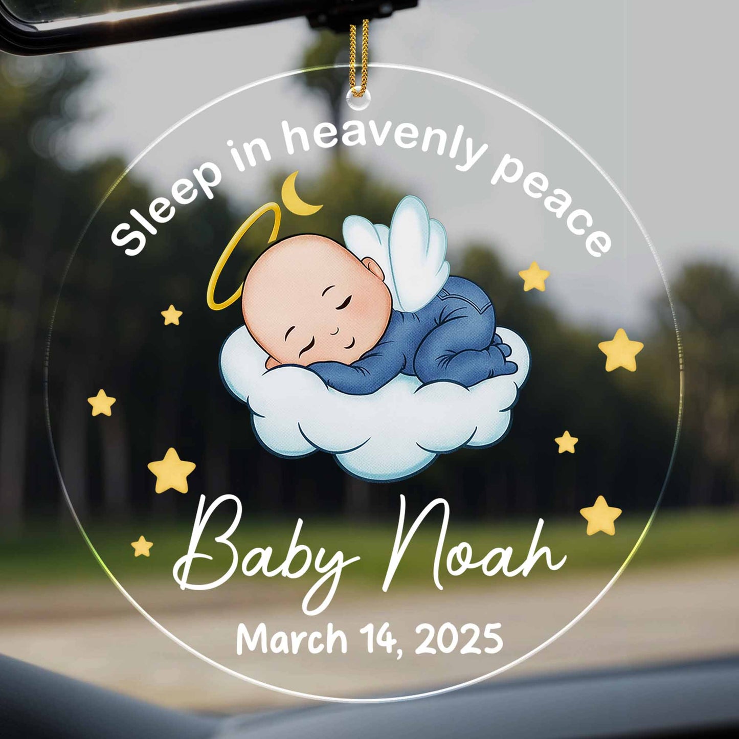 Sleep In Heavenly Peace With Baby And Stars