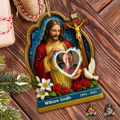 Beautiful Spiritual Depiction With Jesus And Symbols Of Peace