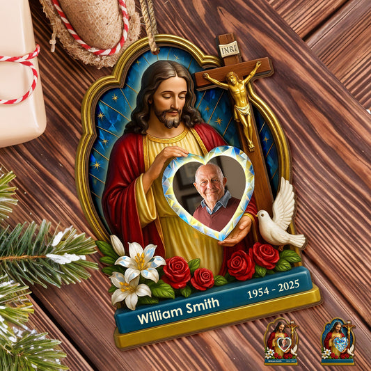 Beautiful Spiritual Depiction With Jesus And Symbols Of Peace