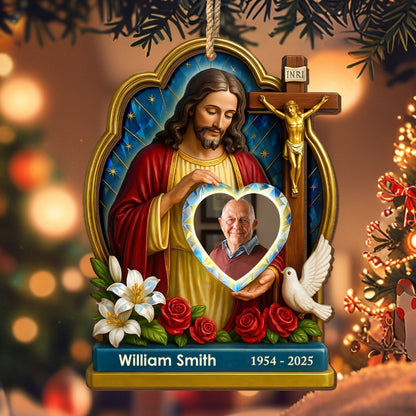 Beautiful Spiritual Depiction With Jesus And Symbols Of Peace