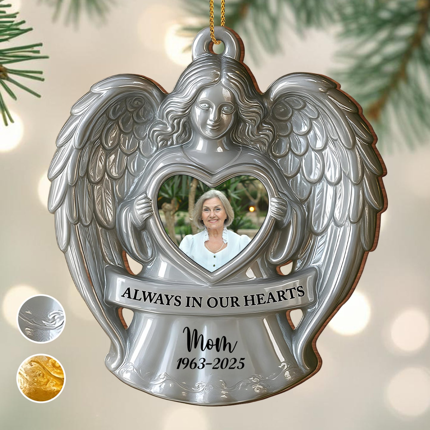 Always In Our Hearts Angel Heart Ornament