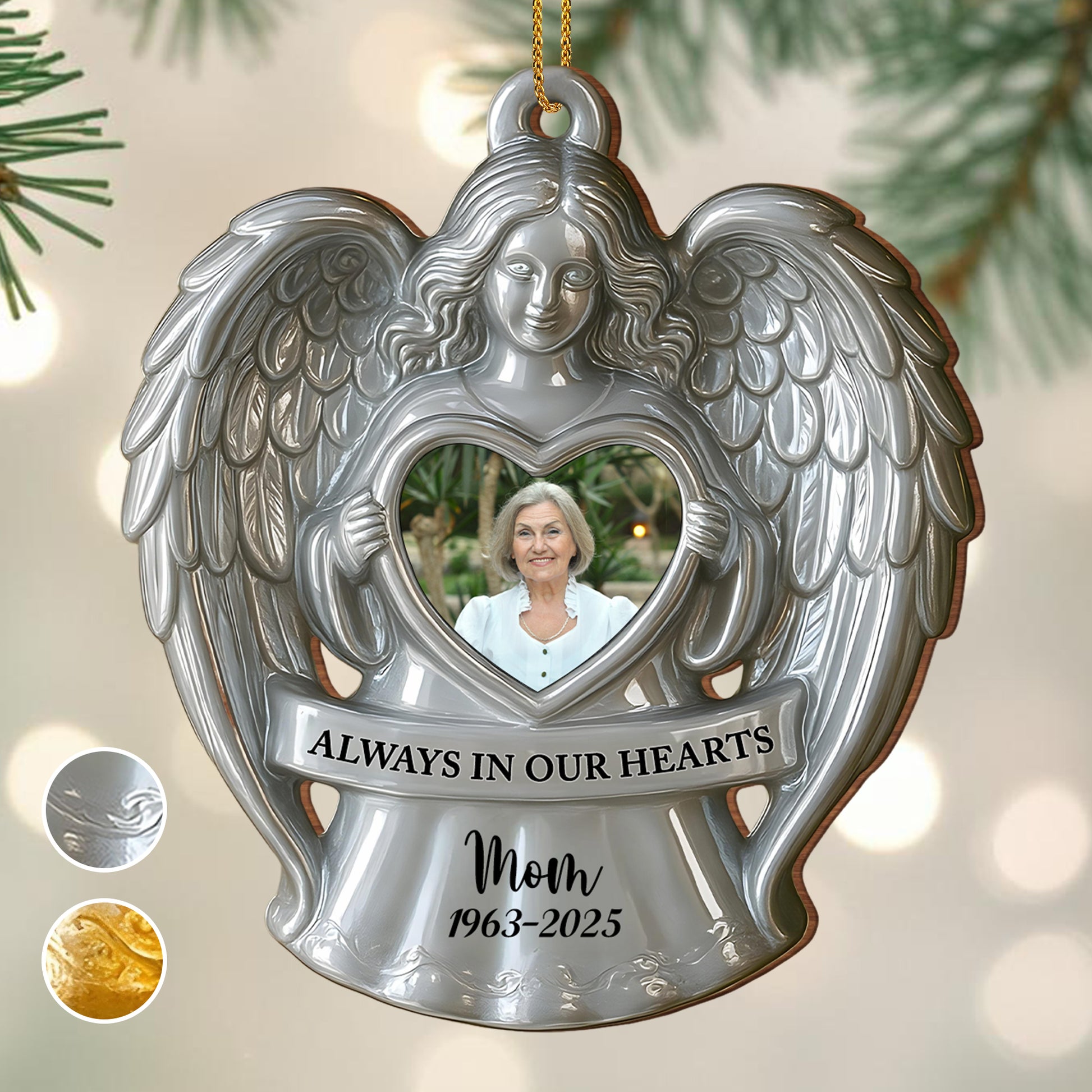 Always In Our Hearts Angel Heart Ornament