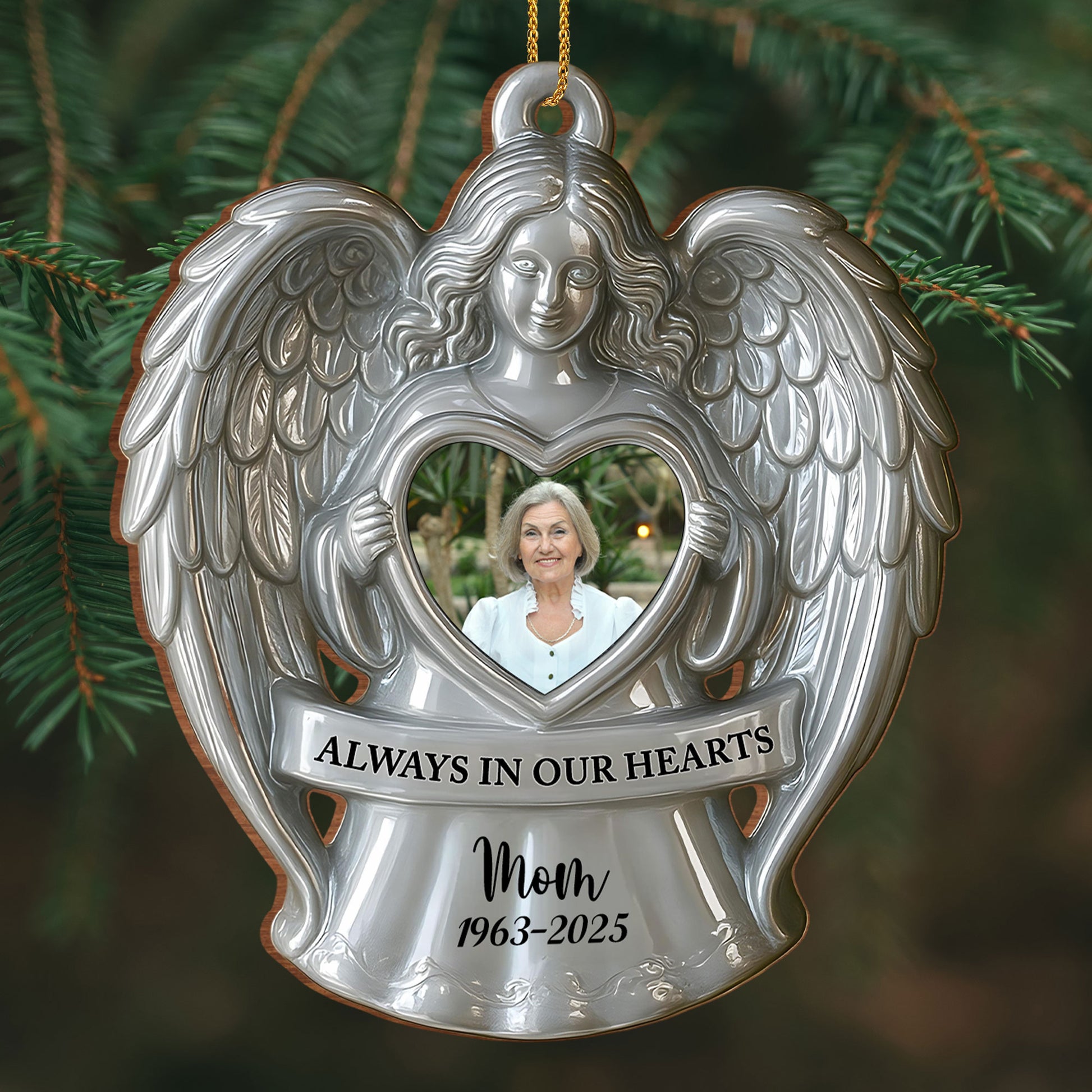 Always In Our Hearts Angel Heart Ornament