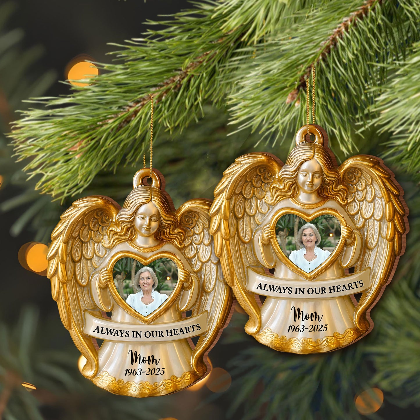Always In Our Hearts Angel Heart Ornament