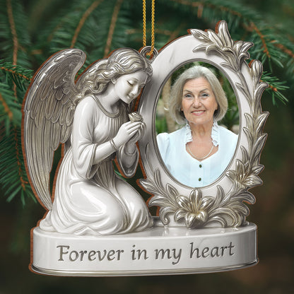 Forever In My Heart Angel And Flowers Design