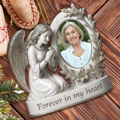 Forever In My Heart Angel And Flowers Design