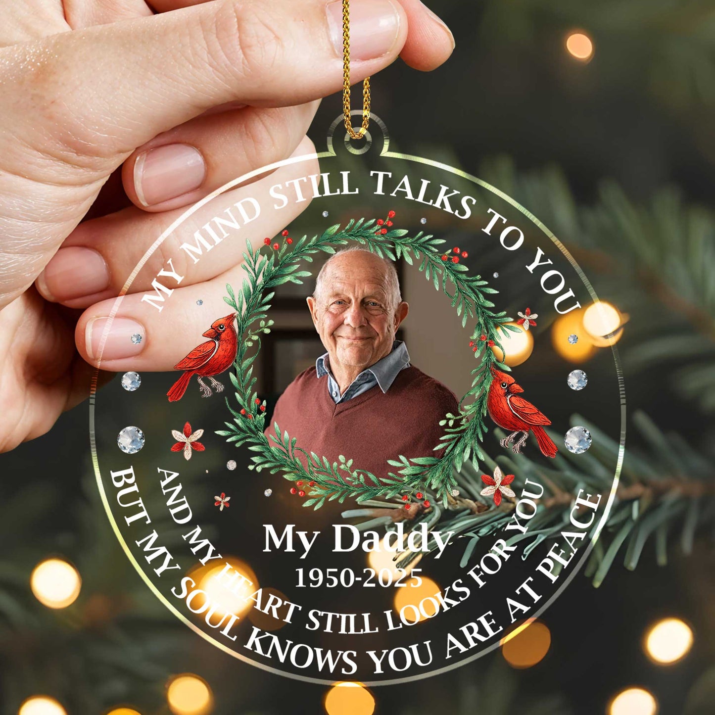 My Mind Still Talks To You, Cardinal And Tree Branches Design