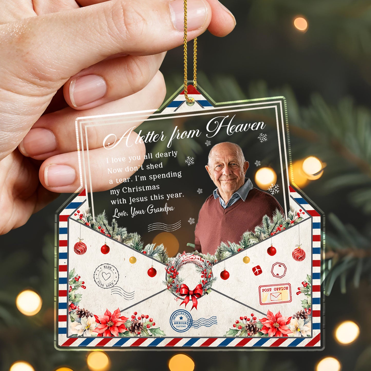 A Letter From Heaven, Envelope With Christmas Decorations