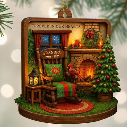 Forever In Our Hearts, Christmas Tree, Cardinal Bird