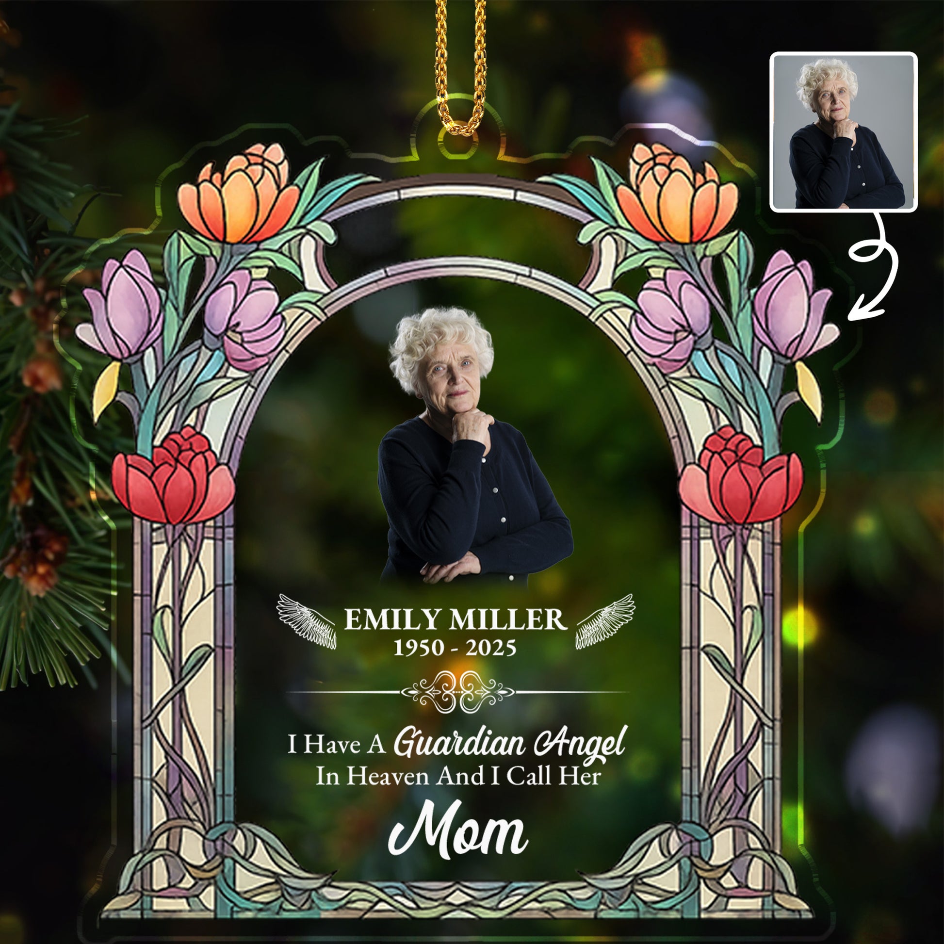 Guardian Angel In Heaven Called Mom Featuring Tulips