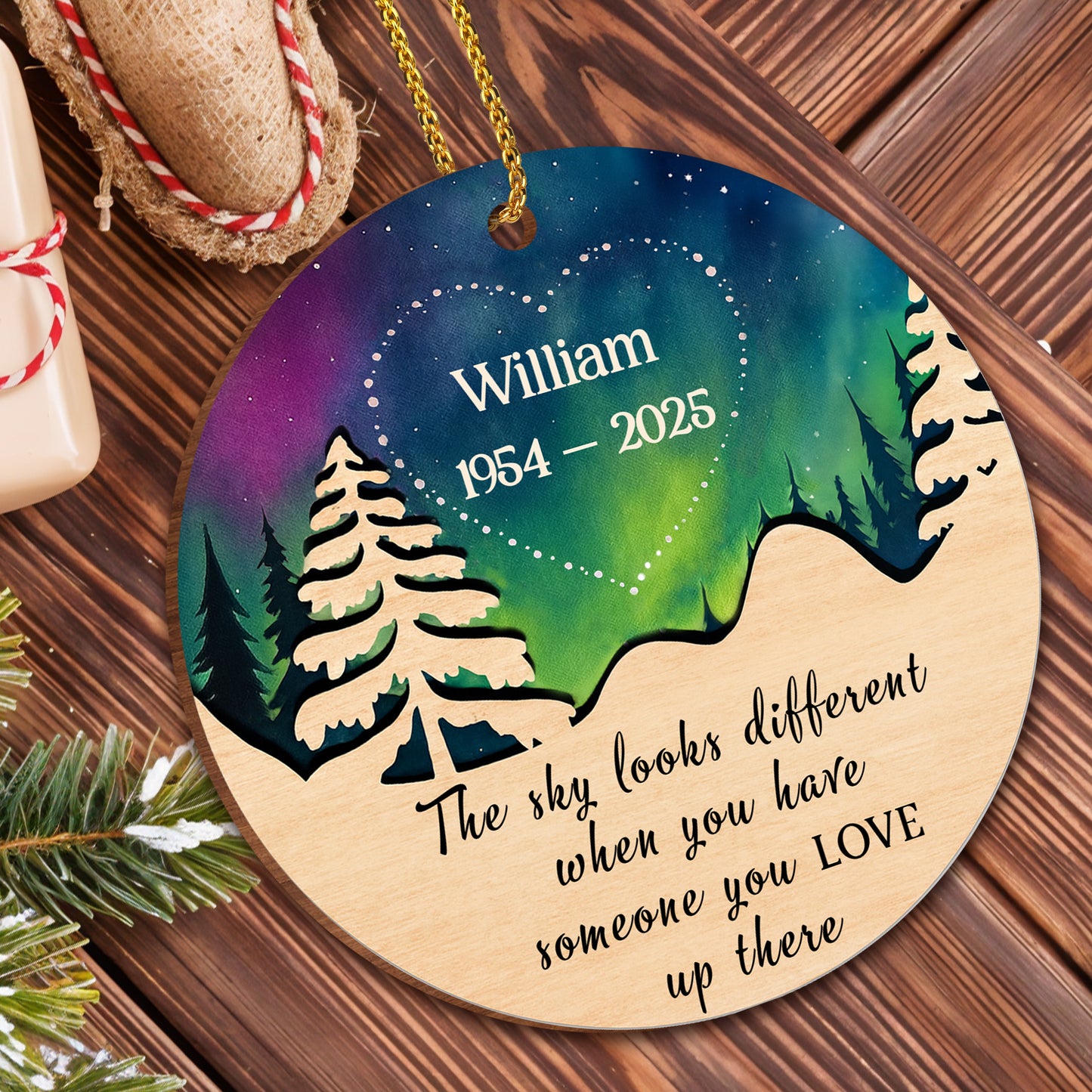 The Sky Looks Different, Trees And Heart Design