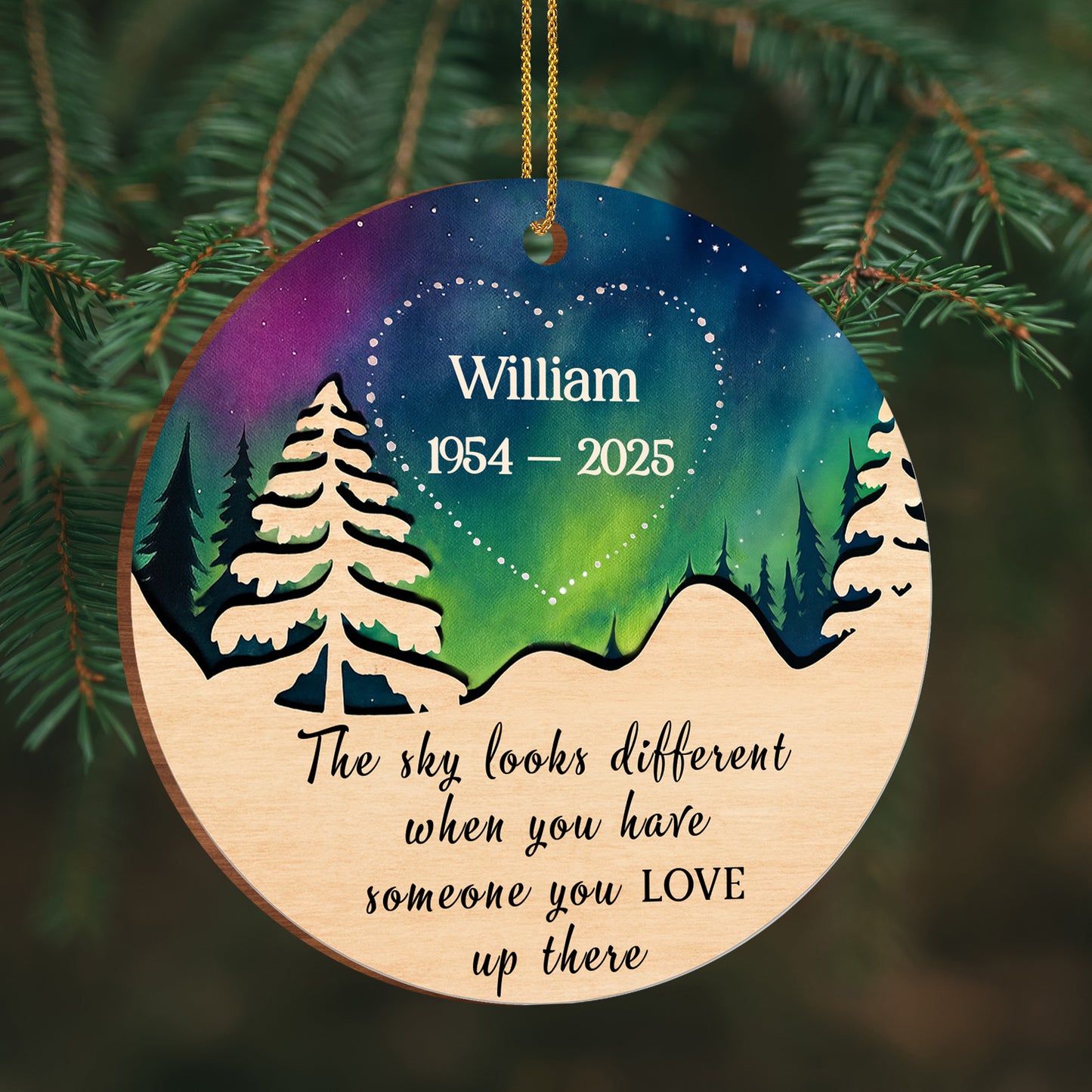 The Sky Looks Different, Trees And Heart Design