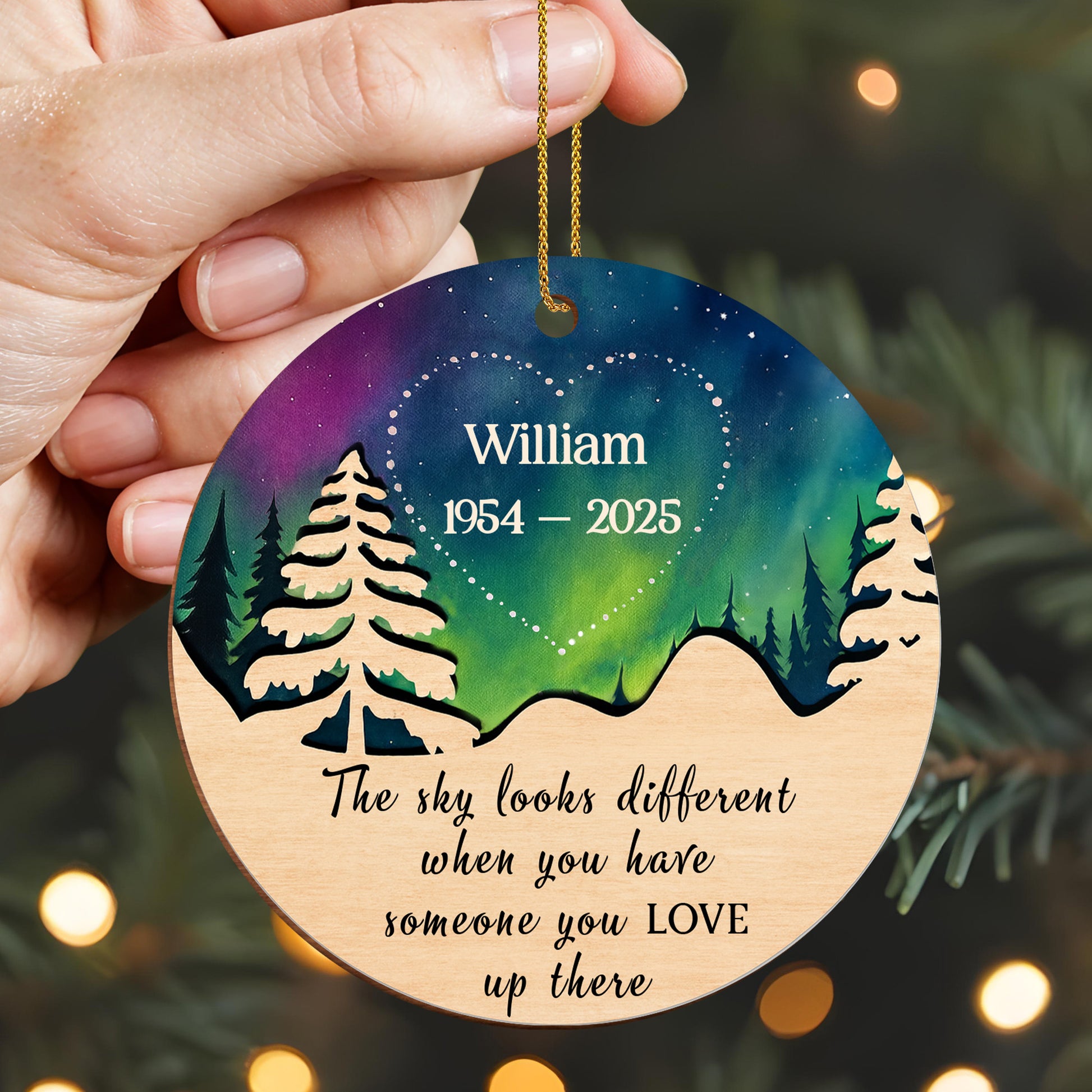 The Sky Looks Different, Trees And Heart Design