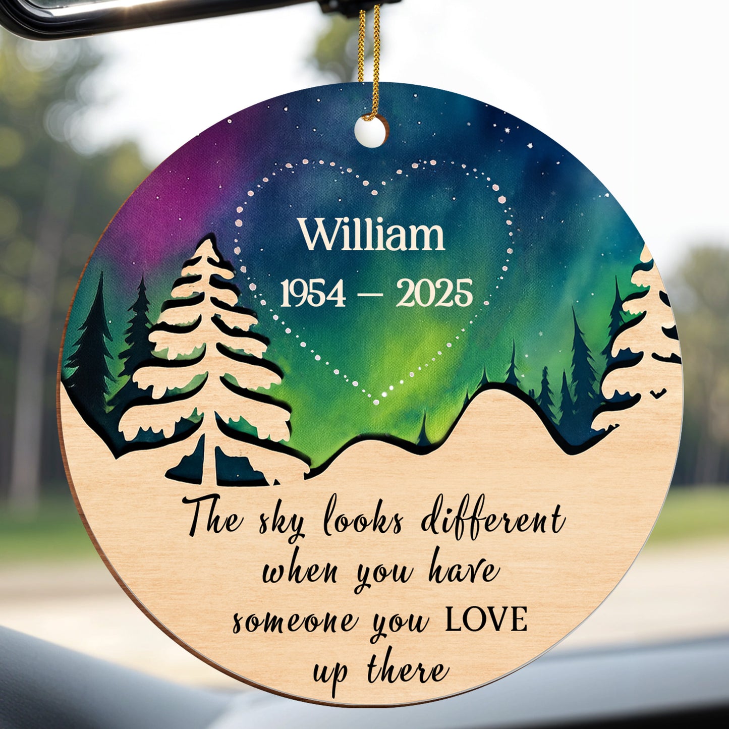 The Sky Looks Different, Trees And Heart Design