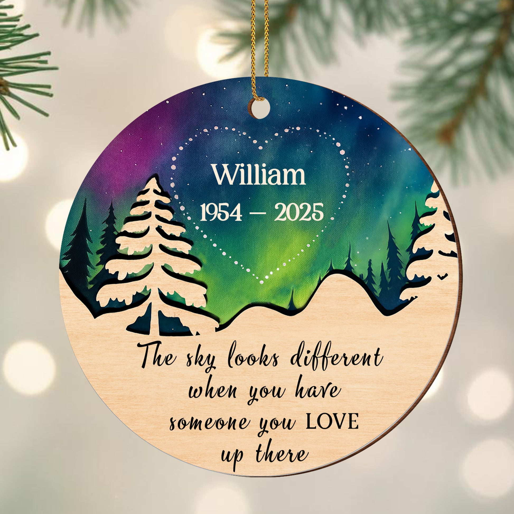 The Sky Looks Different, Trees And Heart Design