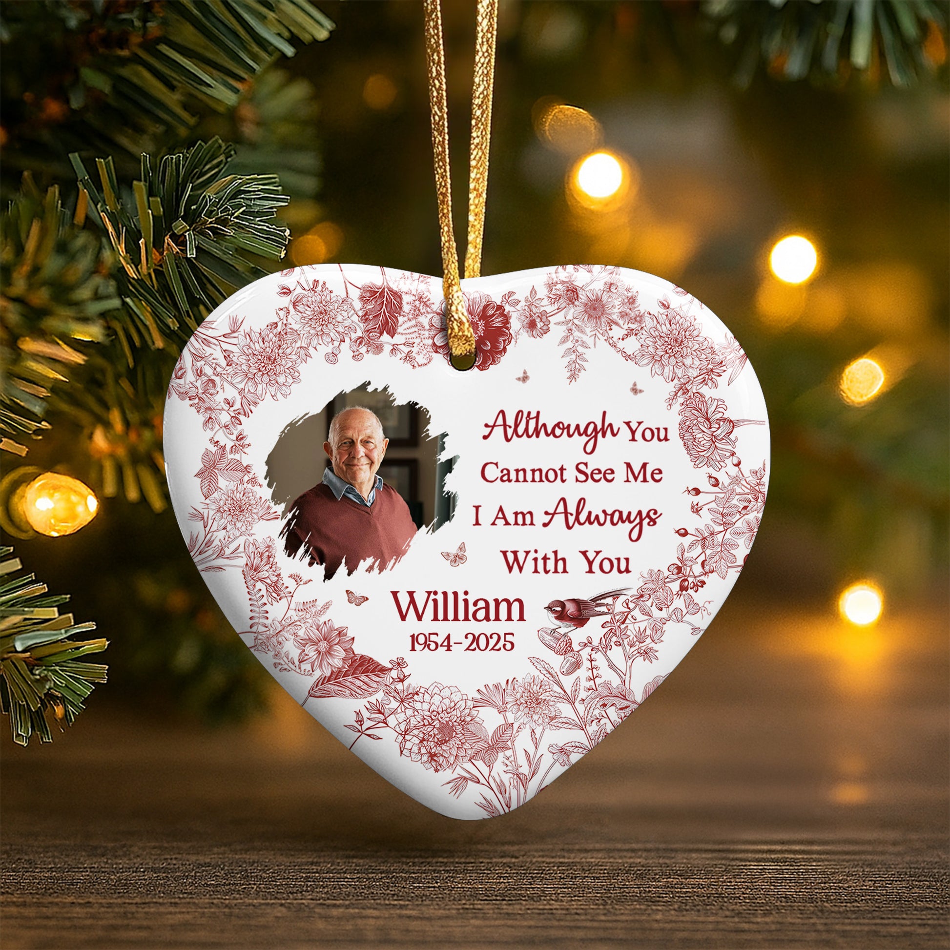 Although You Cannot See Me I Am Always With You, Flowers And Bird