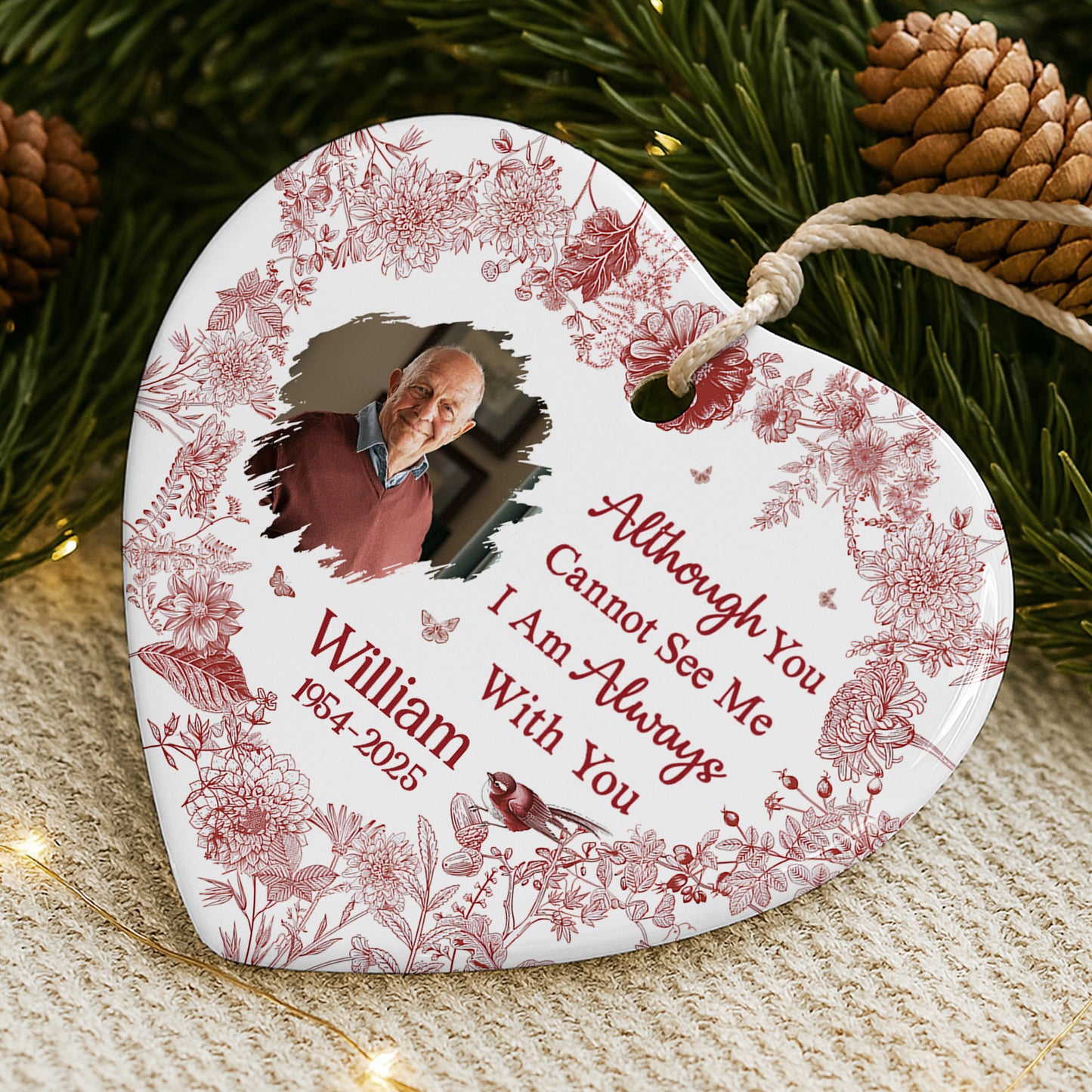 Although You Cannot See Me I Am Always With You, Flowers And Bird