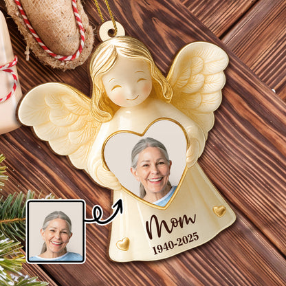 Cherish Special Memories With Angel Heart Photo Ornament