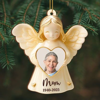 Cherish Special Memories With Angel Heart Photo Ornament