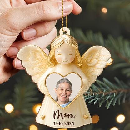 Cherish Special Memories With Angel Heart Photo Ornament