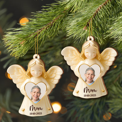 Cherish Special Memories With Angel Heart Photo Ornament