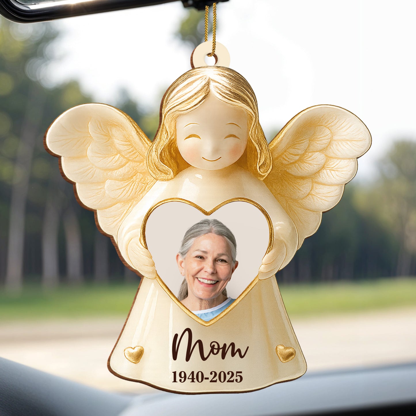 Cherish Special Memories With Angel Heart Photo Ornament